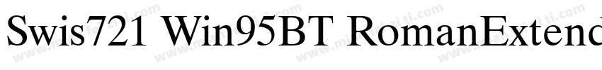 Swis721 Win95BT RomanExtended字体转换